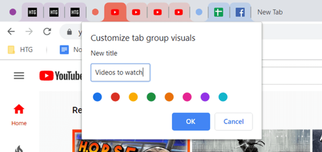 Разноцветные вкладки в Google Chrome